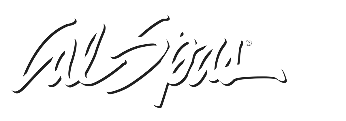 Calspas White logo hot tubs spas for sale Santa Ana