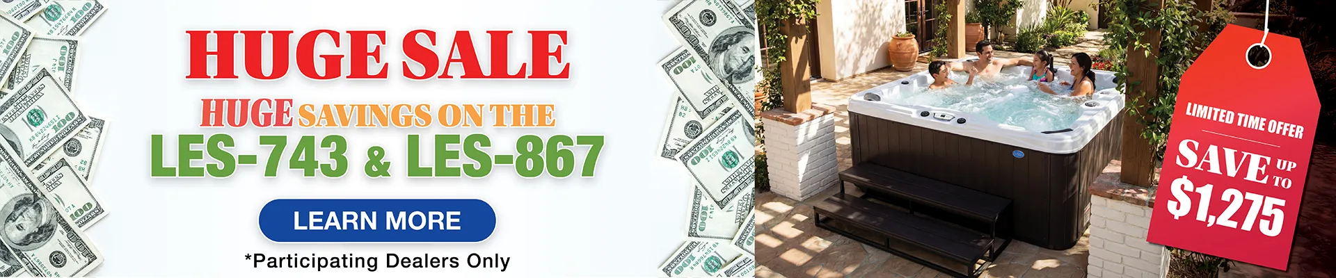 Calspas hot tub being used in a family setting - Santa Ana